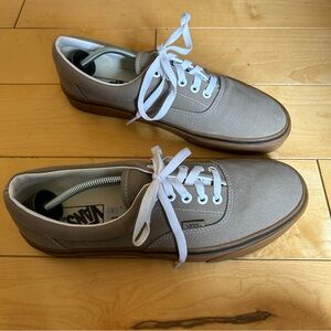 Vans Gray Sneakers with White Laces